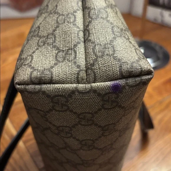 Gucci GG Supreme Monogram Medium Joy Tote - Brown Leather - Picture 11 of 15